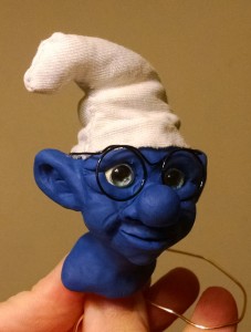 Smurf Trophy head bust