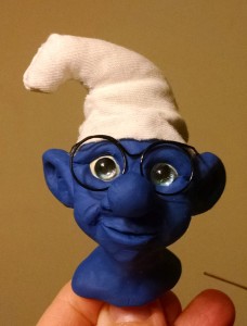 Smurf Trophy head bust