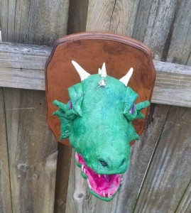 Green Dragon Trophy Wall Mount Front 1