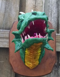Green Dragon Trophy Wall Mount Front 2